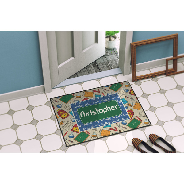 Math Lesson Door Mat Lifestyle