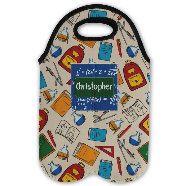 Math Lesson Double Wine Tote - Flat (new)