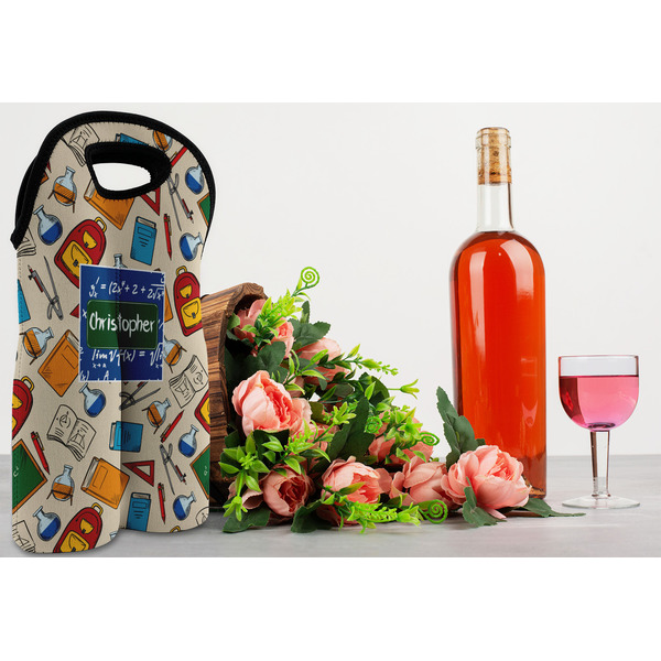 Math Lesson Double Wine Tote - LIFESTYLE (new)