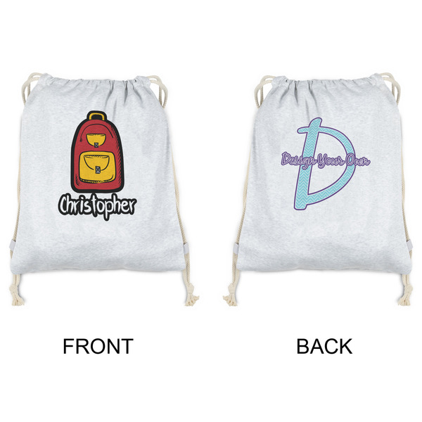 Math Lesson Drawstring Backpacks - Sweatshirt Fleece - Double Sided - APPROVAL