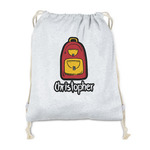 Math Lesson Drawstring Backpack - Sweatshirt Fleece - Double Sided (Personalized)