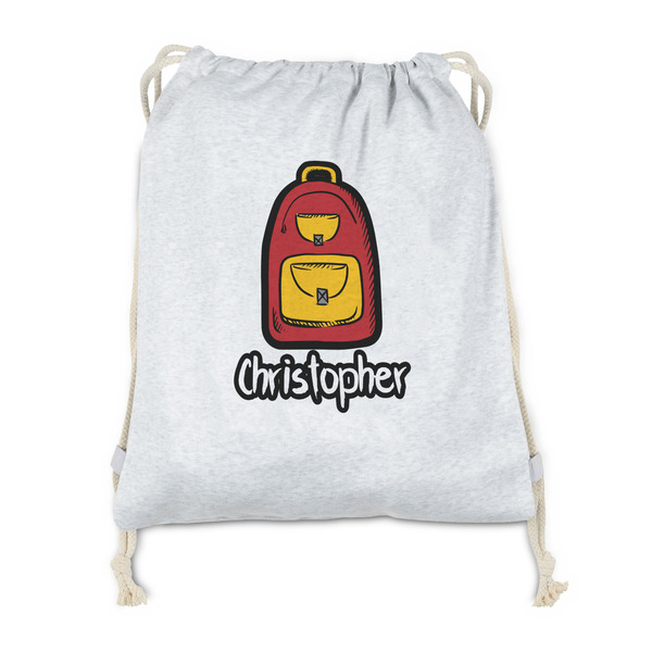 Custom Math Lesson Drawstring Backpack - Sweatshirt Fleece - Double Sided (Personalized)