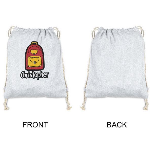 Math Lesson Drawstring Backpacks - Sweatshirt Fleece - Single Sided - APPROVAL
