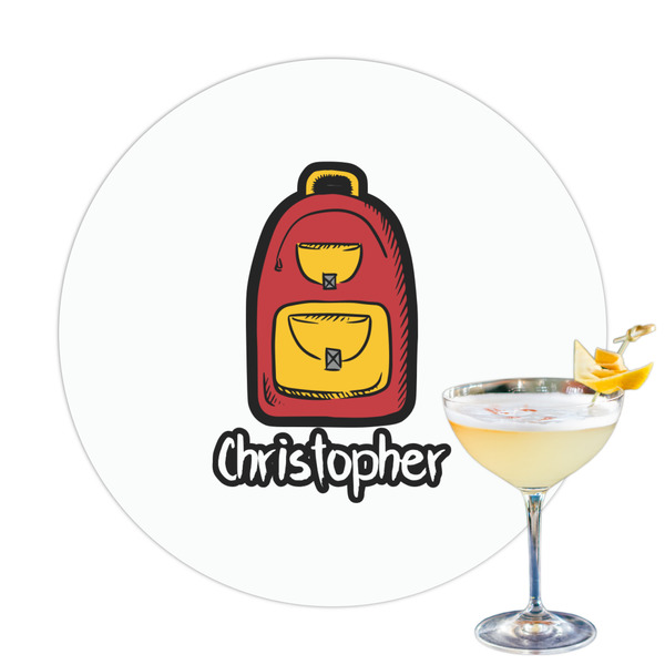 Custom Math Lesson Printed Drink Topper - 3.25" (Personalized)