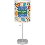 Math Lesson 7" Drum Lamp with Shade (Personalized)