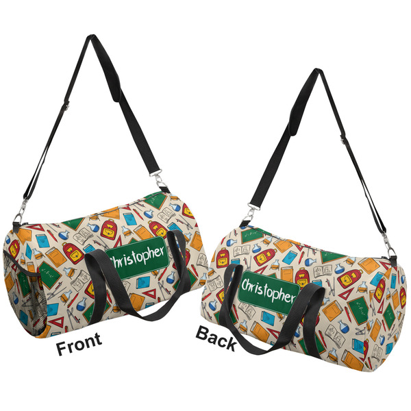 Math Lesson Duffle bag large front and back sides
