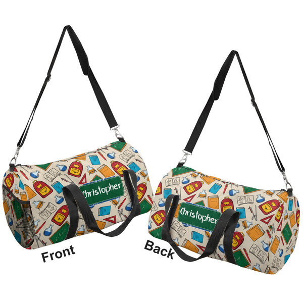 Math Lesson Duffle bag small front and back sides