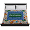 Math Lesson Duvet Cover - King - On Bed - No Prop