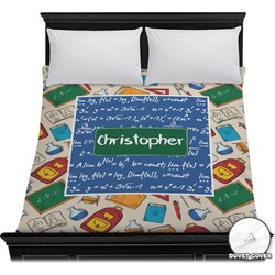 Math Lesson Duvet Cover - Full / Queen (Personalized)
