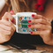 Math Lesson Espresso Cup - 6oz (Double Shot) LIFESTYLE (Woman hands cropped)