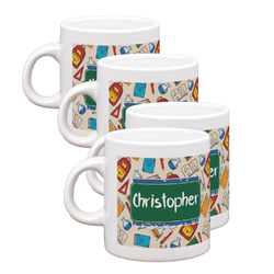 Math Lesson Single Shot Espresso Cups - Set of 4 (Personalized)