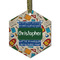 Math Lesson Frosted Glass Ornament - Hexagon