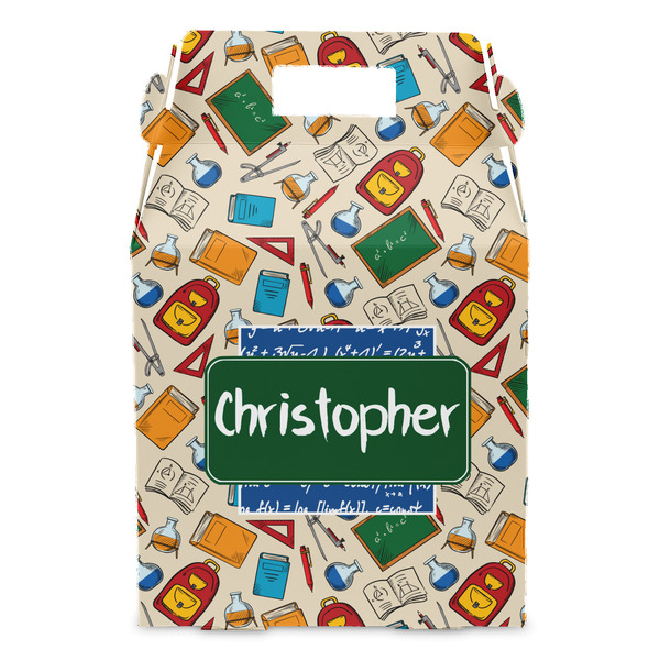 Math Lesson Gable Favor Box - Front