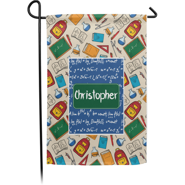 Custom Math Lesson Small Garden Flag - Single Sided w/ Name or Text