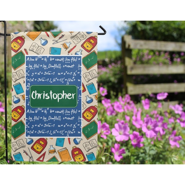 Math Lesson Garden Flag - Outside In Flowers