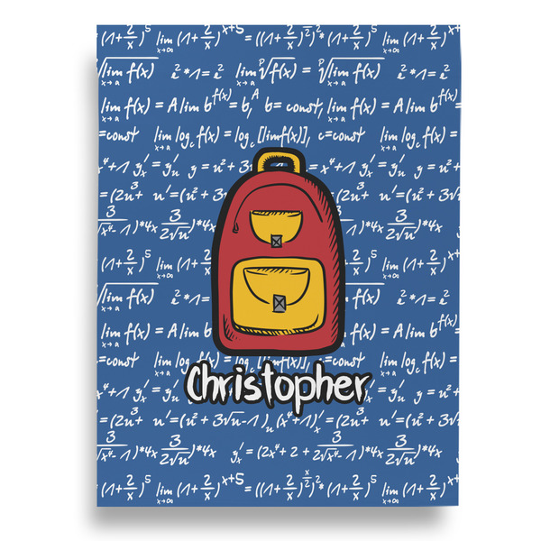 Math Lesson Garden Flags - Large - Double Sided - BACK