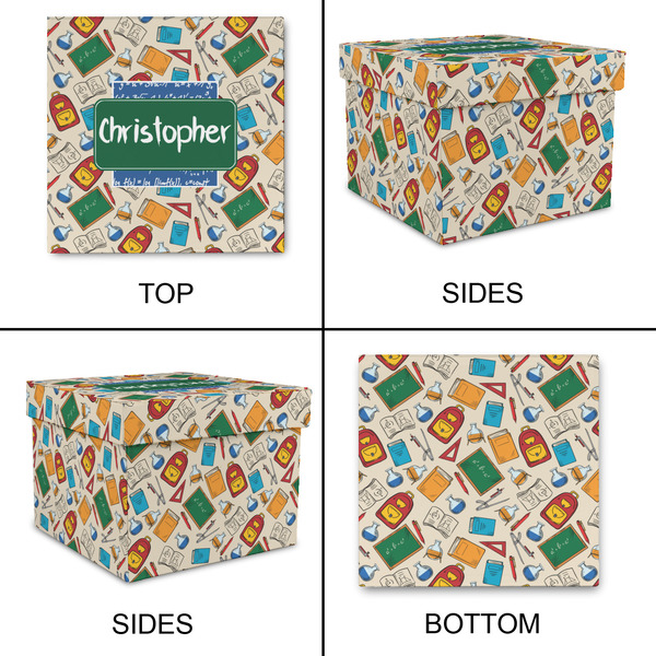 Math Lesson Gift Boxes with Lid - Canvas Wrapped - Large - Approval