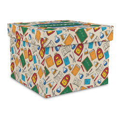 Math Lesson Gift Box with Lid - Canvas Wrapped - Large (Personalized)