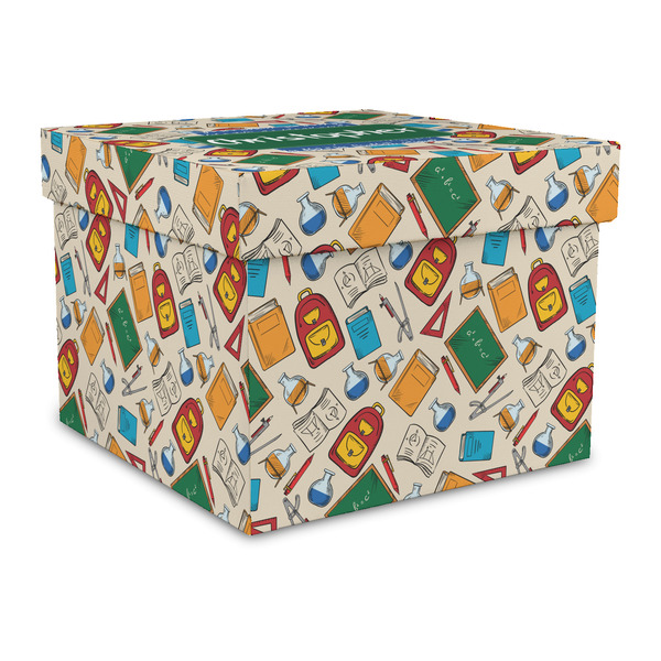 Custom Math Lesson Gift Box with Lid - Canvas Wrapped - Large (Personalized)