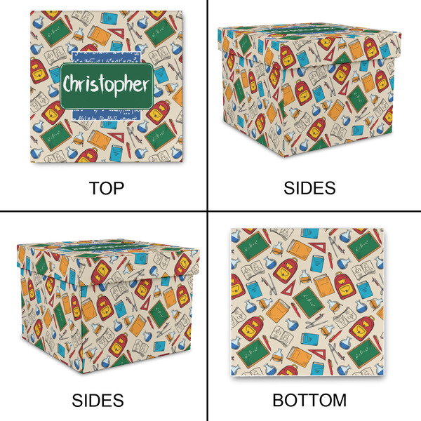 Math Lesson Gift Boxes with Lid - Canvas Wrapped - Medium - Approval