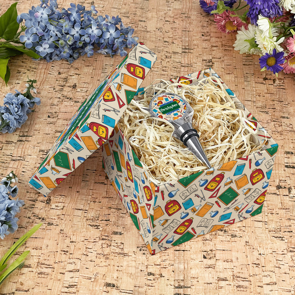 Math Lesson Gift Boxes with Lid - Canvas Wrapped - Medium - In Context