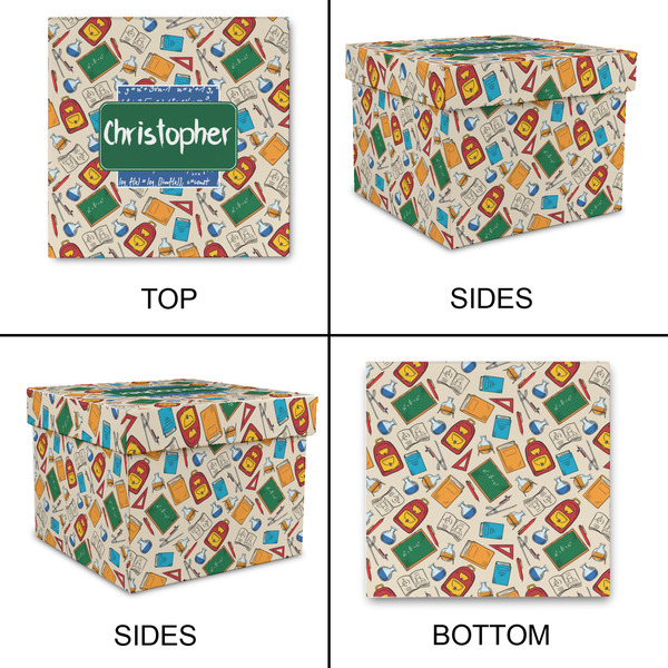 Math Lesson Gift Boxes with Lid - Canvas Wrapped - X-Large - Approval