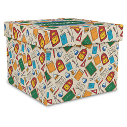 Math Lesson Gift Box with Lid - Canvas Wrapped - X-Large (Personalized)