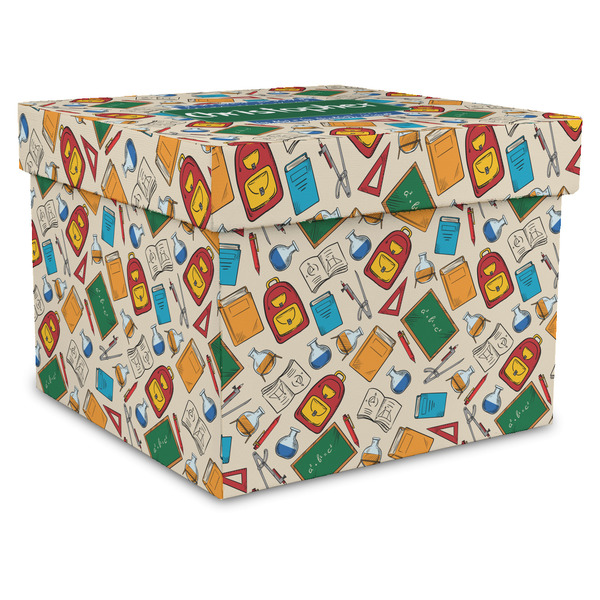 Custom Math Lesson Gift Box with Lid - Canvas Wrapped - X-Large (Personalized)