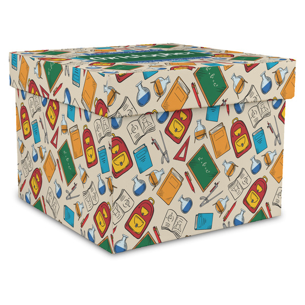Custom Math Lesson Gift Box with Lid - Canvas Wrapped - XX-Large (Personalized)