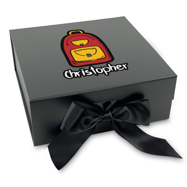 Custom Math Lesson Gift Box with Magnetic Lid - Black (Personalized)