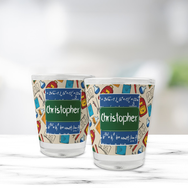 Math Lesson Glass Shot Glass - Standard - LIFESTYLE