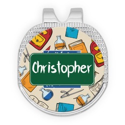 Math Lesson Golf Ball Marker - Hat Clip - Silver
