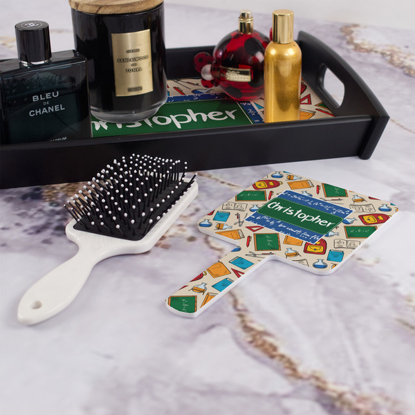 Math Lesson Hand Mirror - With Hair Brush