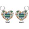 Math Lesson Heart Keychain (Front + Back)