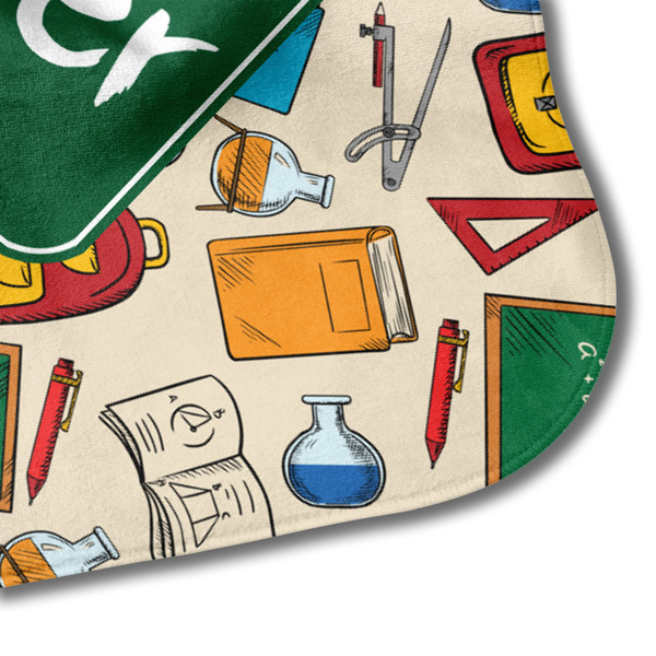 Math Lesson Hooded Baby Towel- Detail Corner