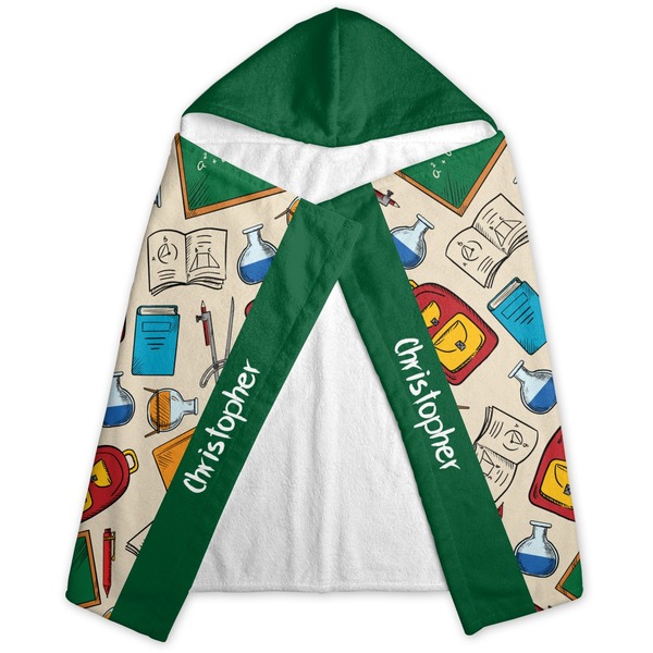 Math Lesson Hooded Towel - Folded
