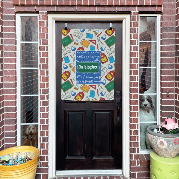 Math Lesson House Flags - Double Sided - (Over the door) LIFESTYLE