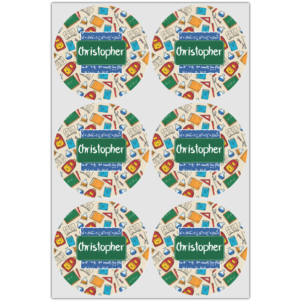 Math Lesson Icing Circle - Large - Set of 6