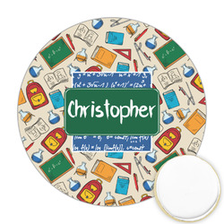 Math Lesson Printed Cookie Topper - Round (Personalized)