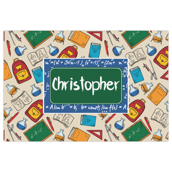 Math Lesson Indoor / Outdoor Rug - 2'x3' - Front Flat