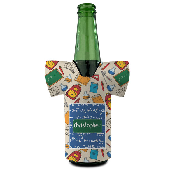 Math Lesson Jersey Bottle Cooler - FRONT (on bottle)