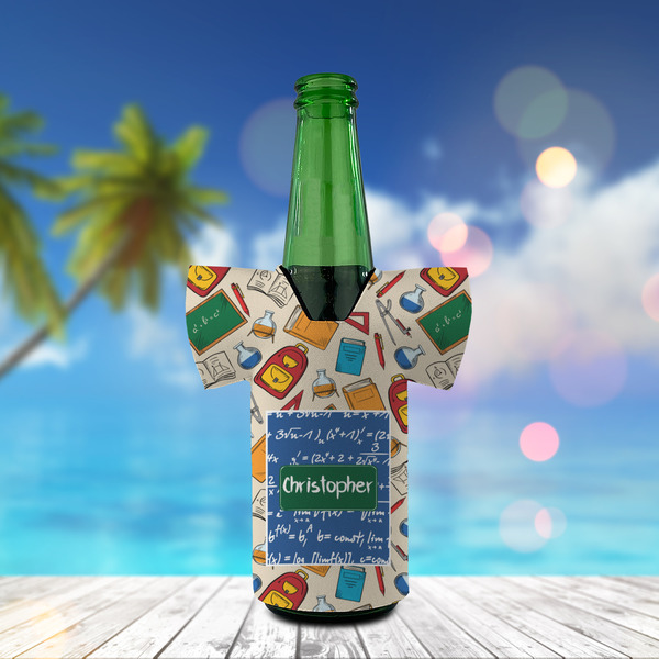 Math Lesson Jersey Bottle Cooler - LIFESTYLE