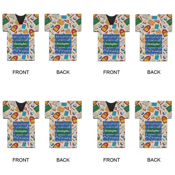 Math Lesson Jersey Bottle Cooler - Set of 4 - APPROVAL