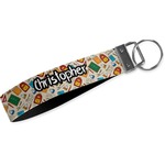 Math Lesson Webbing Keychain Fob - Large (Personalized)