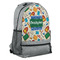 Math Lesson Large Backpack - Gray - Angled View
