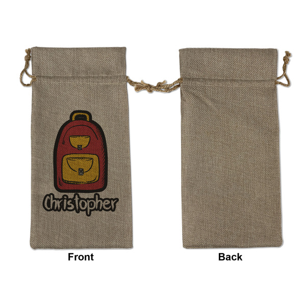 Math Lesson Large Burlap Gift Bags - Front Approval