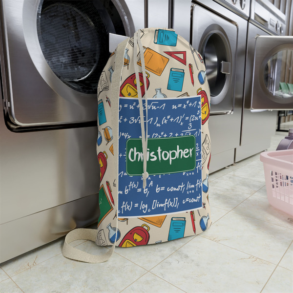 Math Lesson Large Laundry Bag - In Context