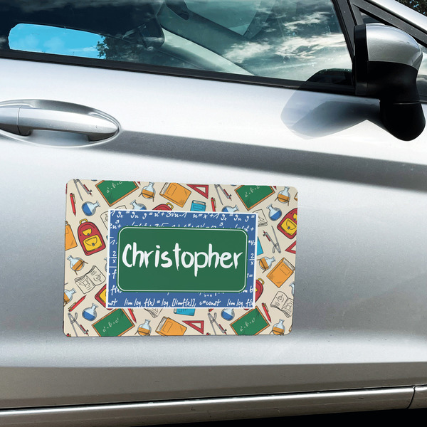 Math Lesson Large Rectangle Car Magnets- In Context