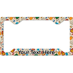 Math Lesson License Plate Frame - Style C (Personalized)
