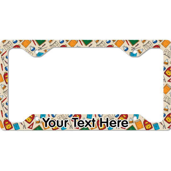Custom Math Lesson License Plate Frame - Style C (Personalized)